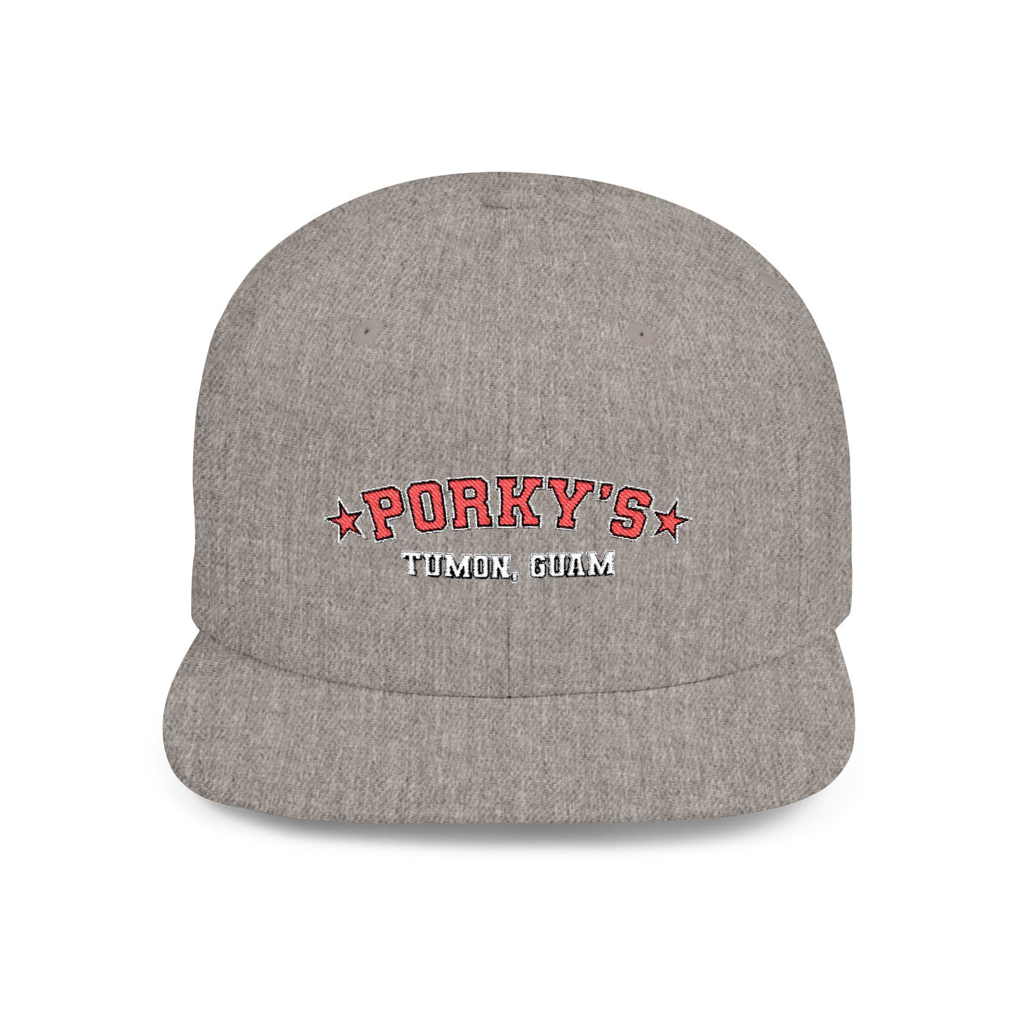 Porky's Guam Flat Bill Snapback Hat