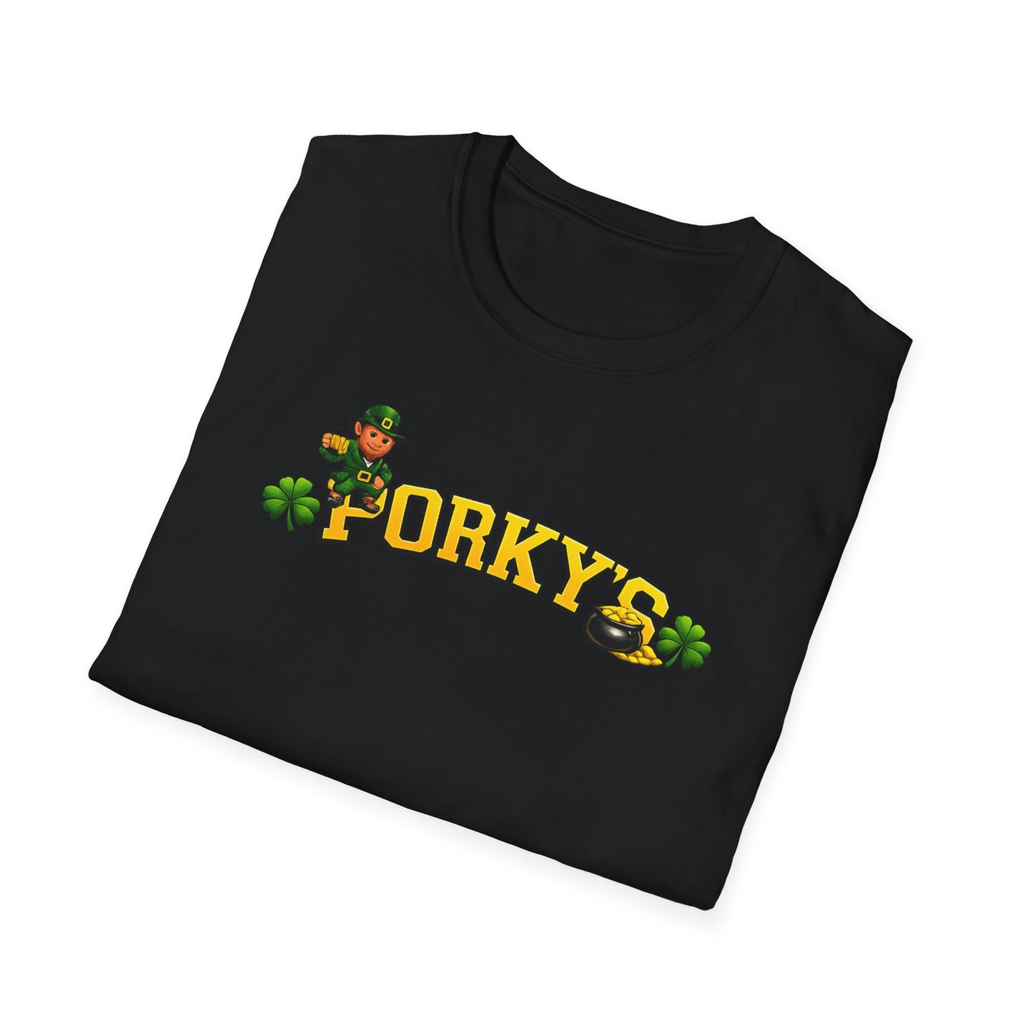 Porky’s St. Patrick’s Day T-Shirt — Lucky Leprechaun Beer Pub Tee