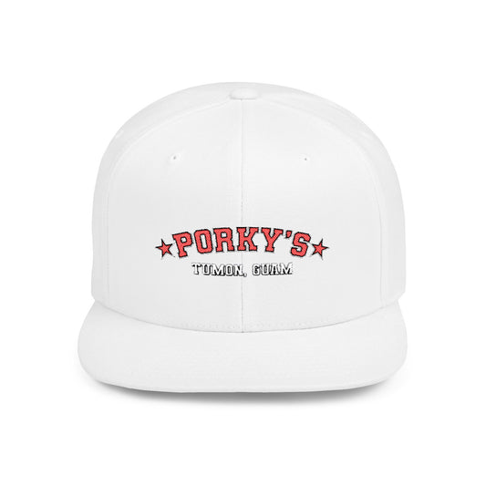 Porky's Guam Flat Bill Snapback Hat