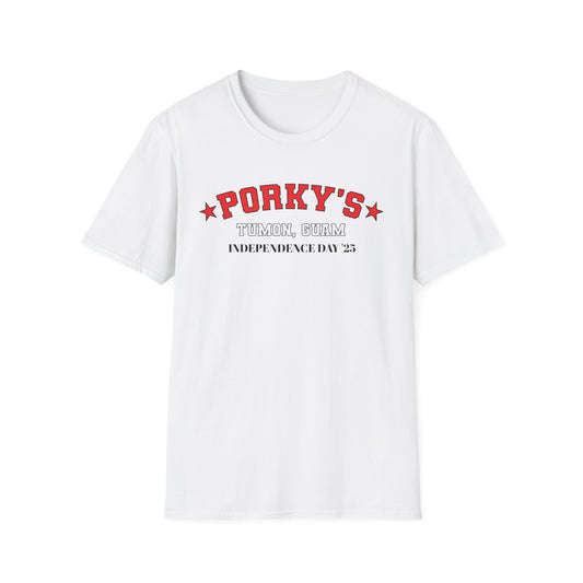 Porkys Unisex Softstyle T-Shirt for Independence Day,  4th of July