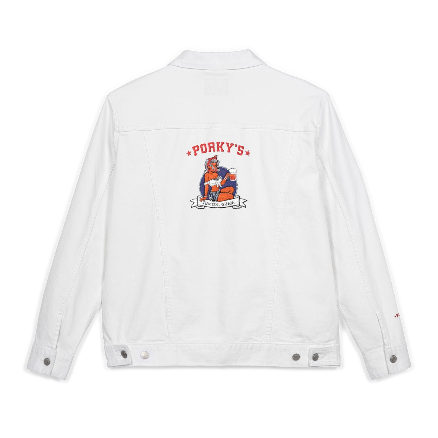 Porkys Rock Unisex Denim Jacket (Embroidery)