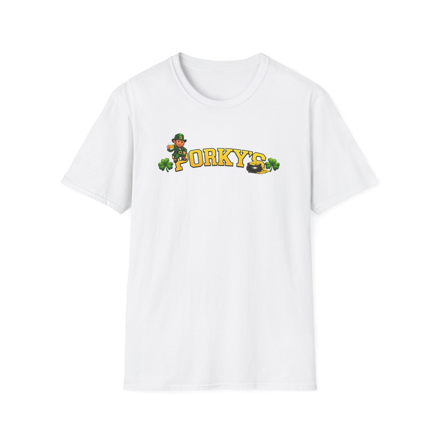 Porky’s St. Patrick’s Day T-Shirt — Lucky Leprechaun Beer Pub Tee