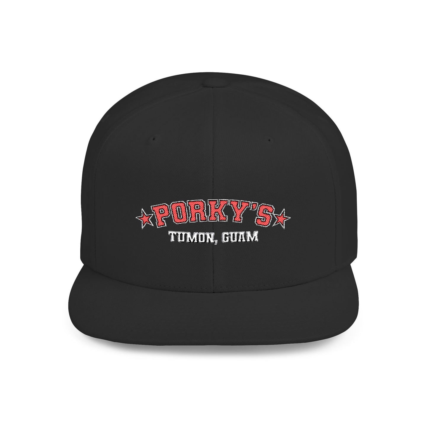 Porky's Guam Flat Bill Snapback Hat