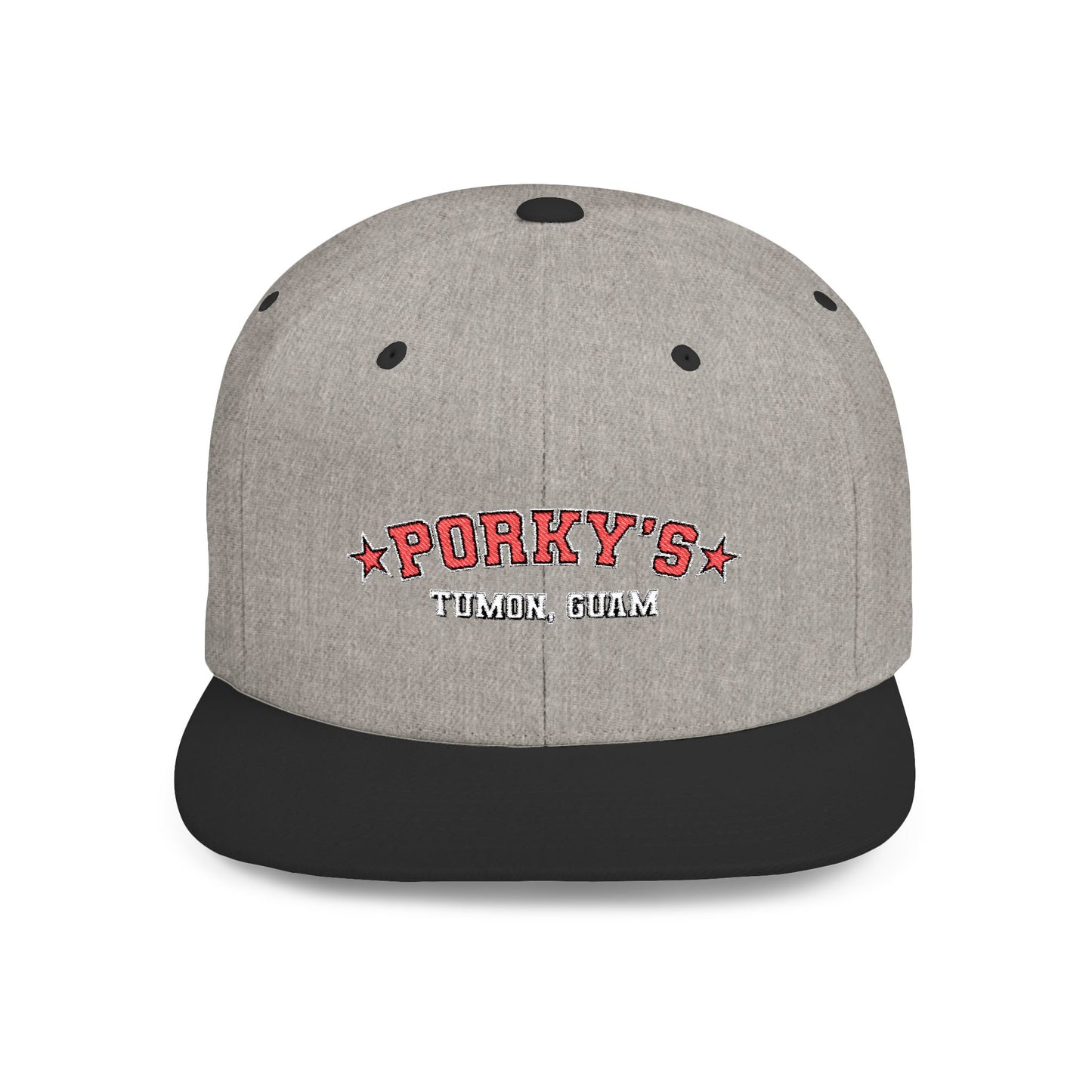 Porky's Guam Flat Bill Snapback Hat
