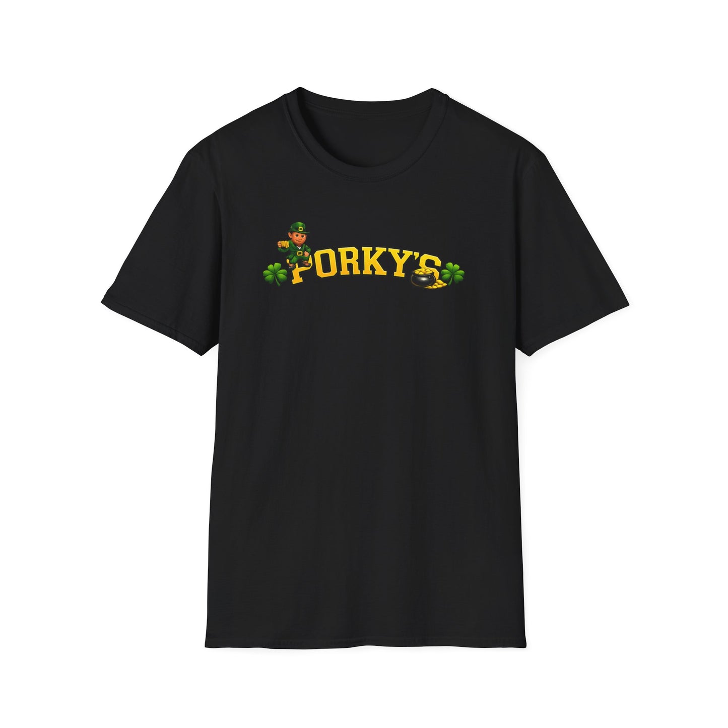 Porky’s St. Patrick’s Day T-Shirt — Lucky Leprechaun Beer Pub Tee